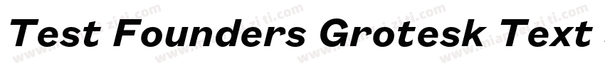 Test Founders Grotesk Text Semibol字体转换
